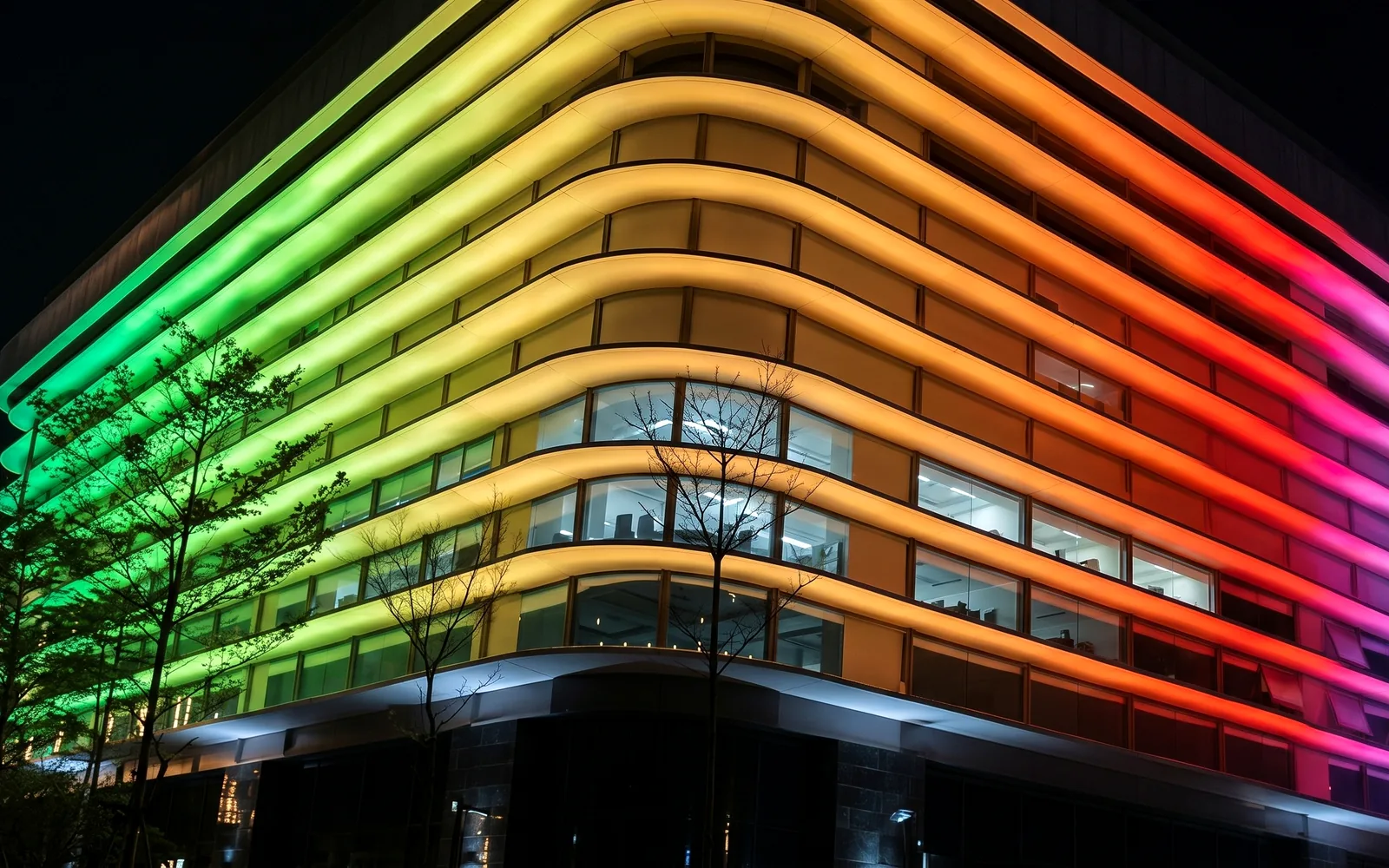 1,200 m DMX Wall Washer on a German Facade