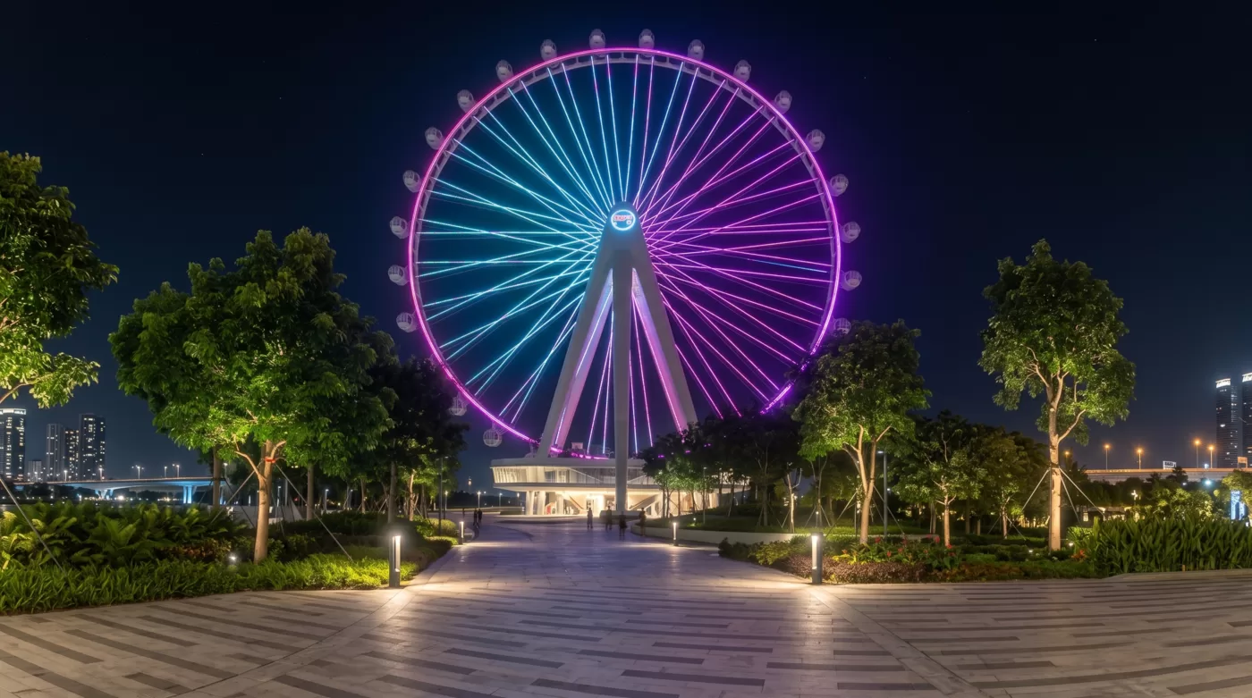86,500 Pixel Points on a Singapore Wheel