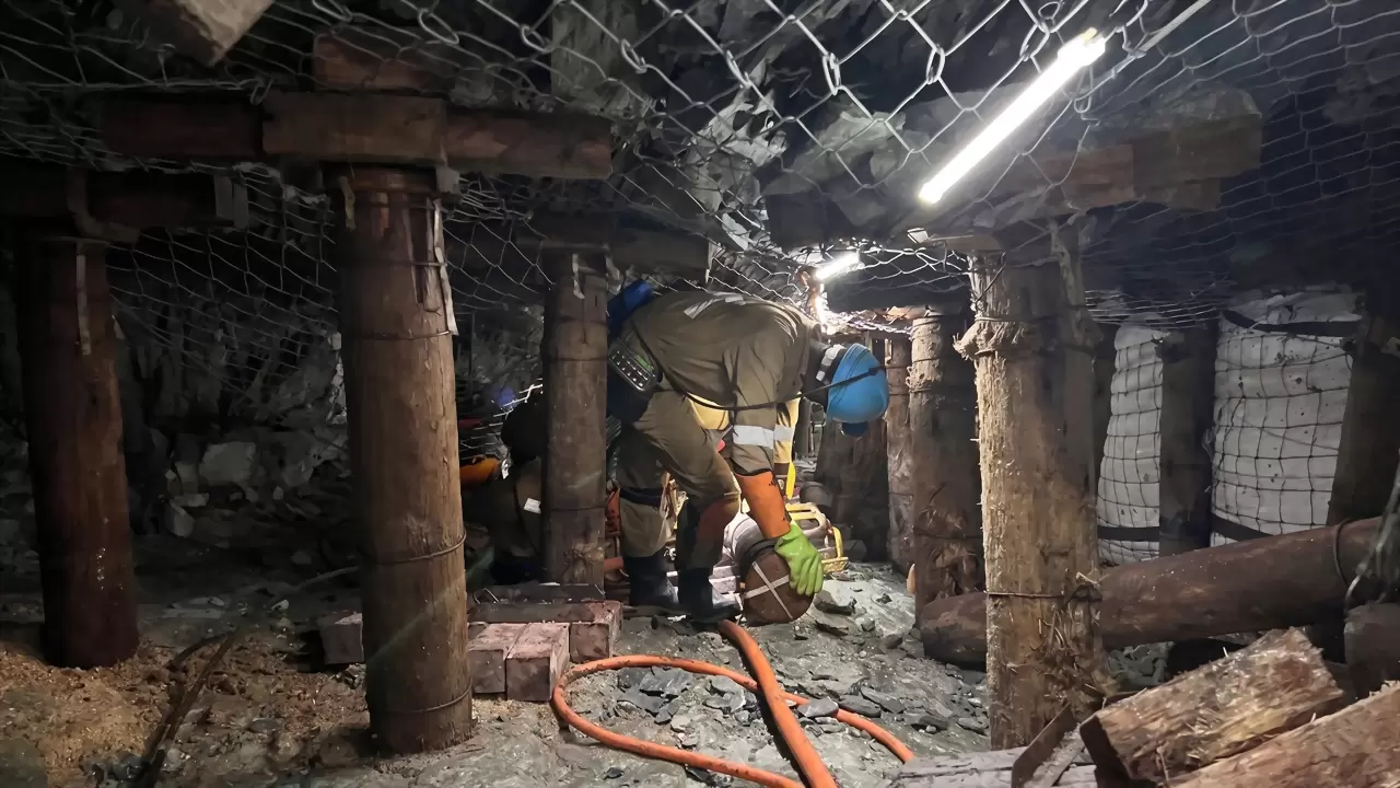 AC36V LED strip lighting an underground mine