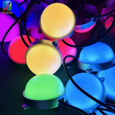 PILEDS RGB LED pixel point-light nodes lit in mixed colors
