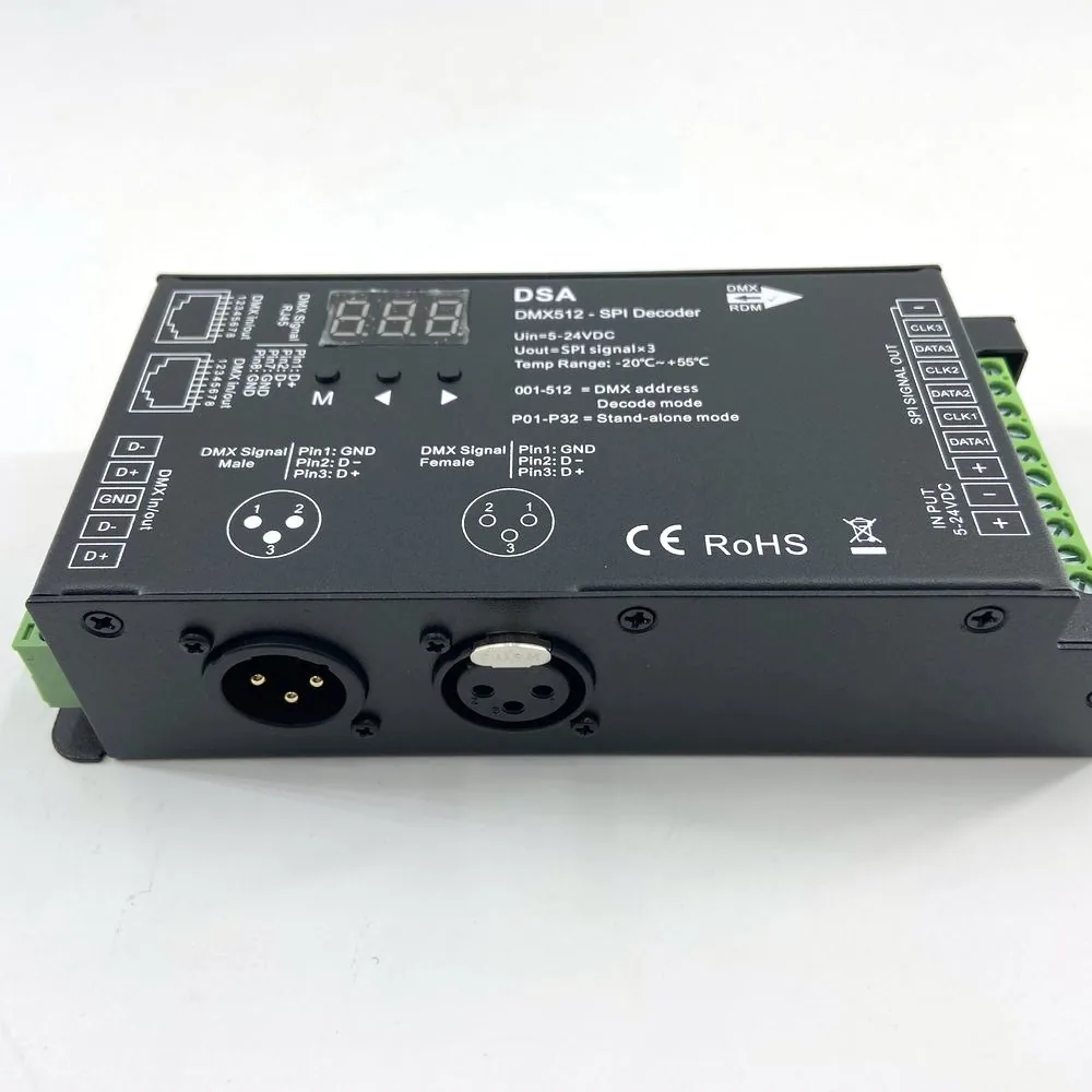 DSA DMX-to-SPI Pixel Decoder